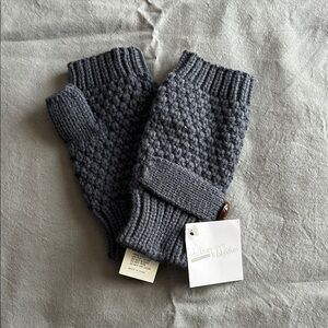 Whitney Eve Charcoal Knit Fingerless Gloves